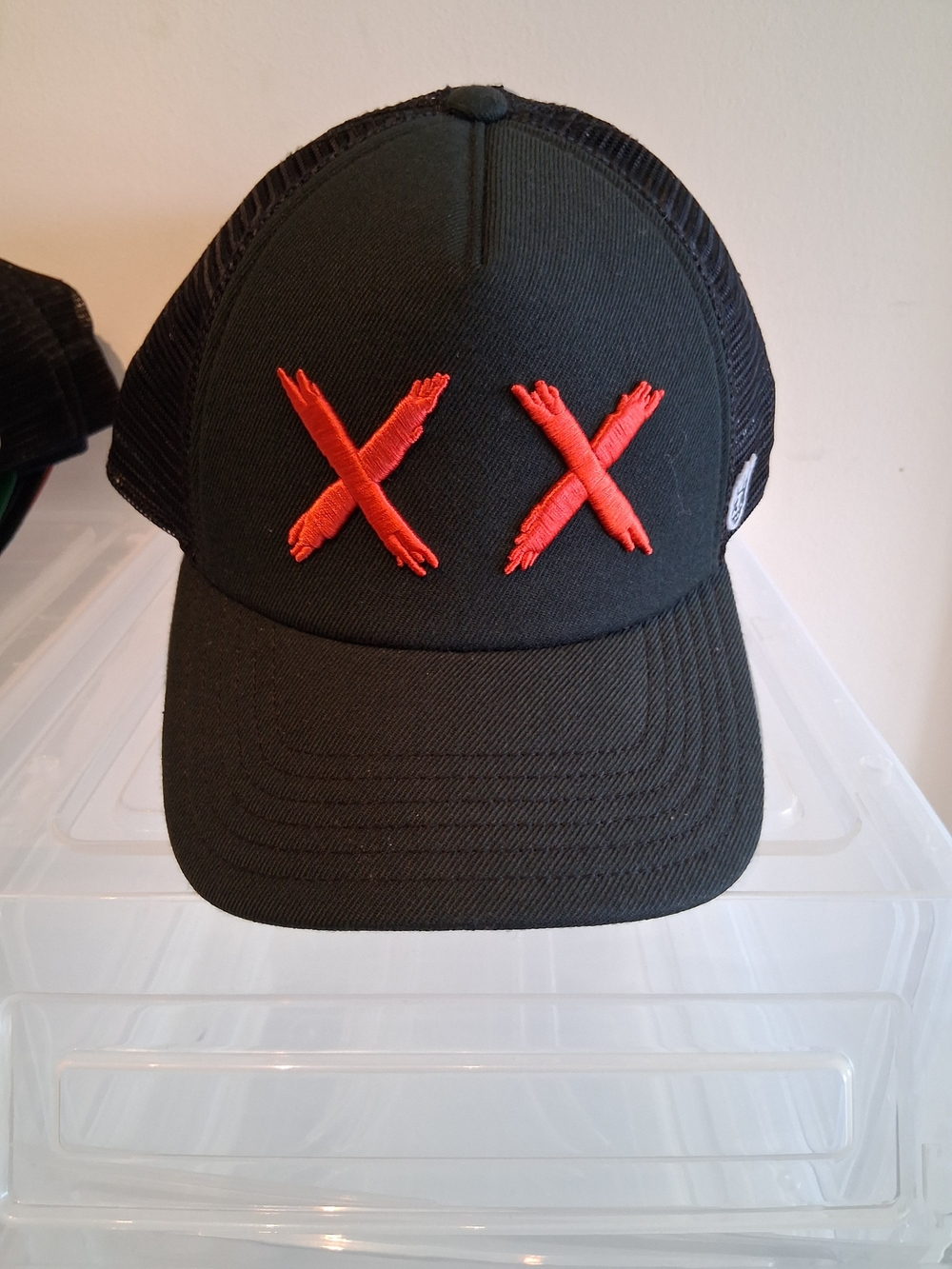 Cult of Individuality Black Trucker Hat with Red XX Patch!